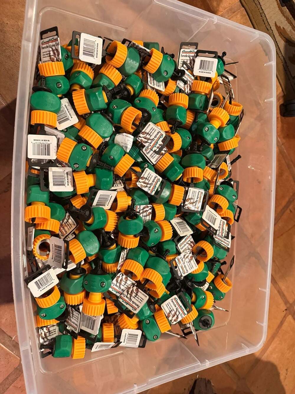 Bulk Lot ~250+ Garden Hose Female Repair Ends — Emerald Creek 5/8" 3/4